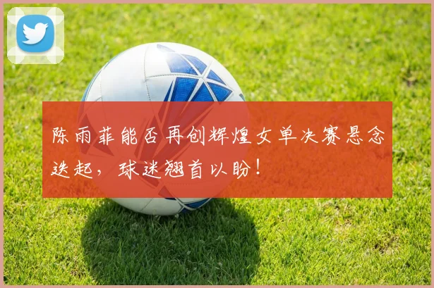 陈雨菲能否再创辉煌女单决赛悬念迭起，球迷翘首以盼！